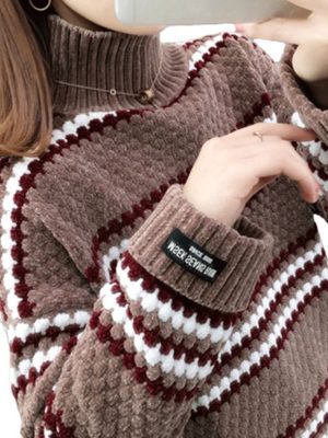 Women Warm Oversized Sweater Long Sleeve Pullover Jumper