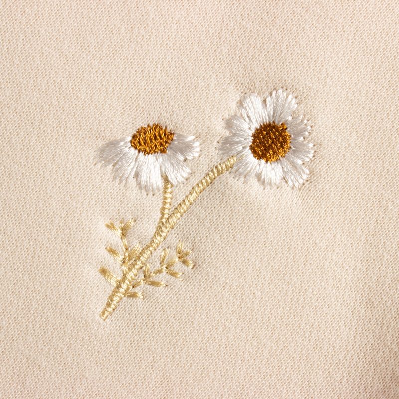 Baby Girls Clothes Set Fleece Embroidery Daisy Pullover Sweatshirt+Jogger Pants - Image 4