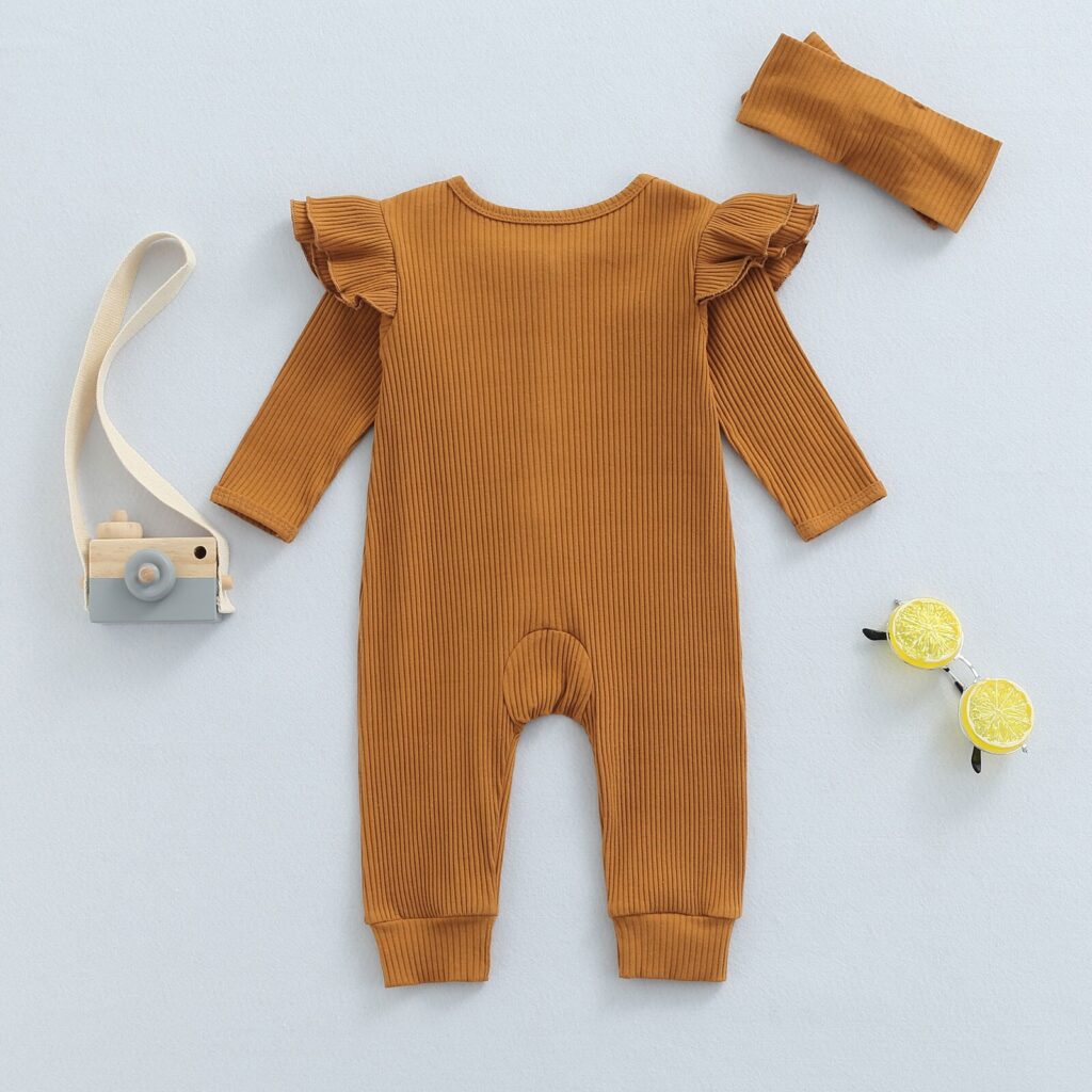 Baby Knit Rompers Jumpsuit Headband 2023 Spring Fashion Outfits - Image 6