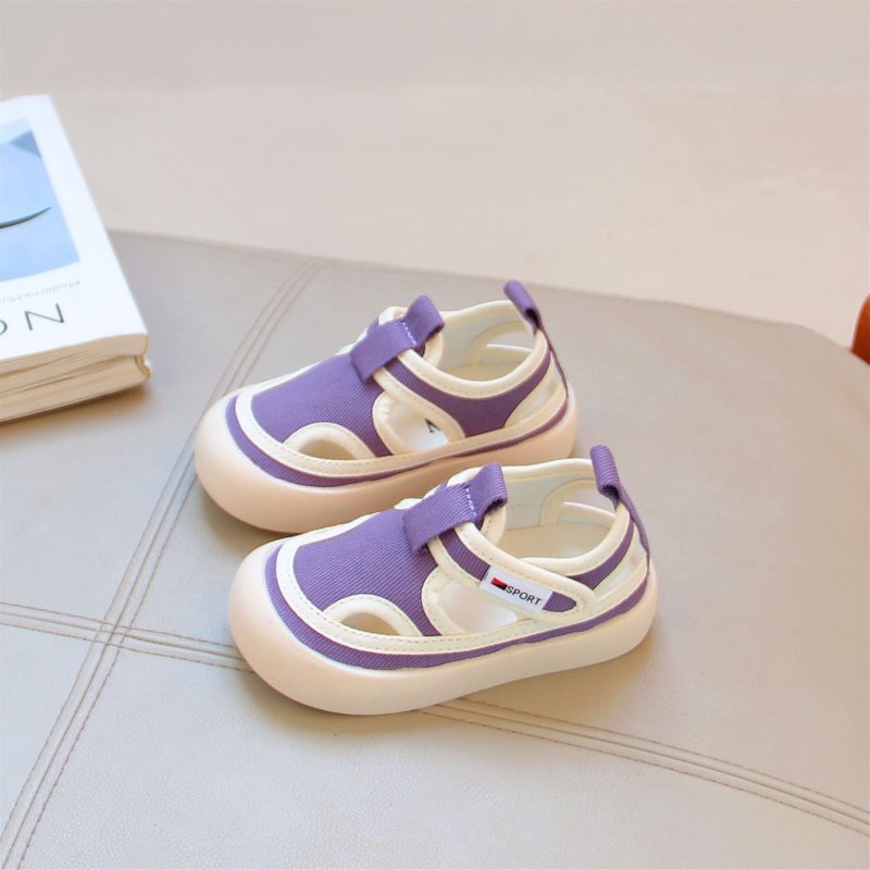 Candy Boys and Girls Summer Breathable Small Cloth Sandals - Image 4