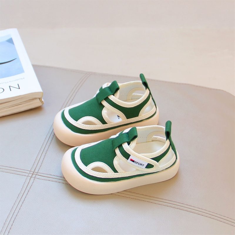 Candy Boys and Girls Summer Breathable Small Cloth Sandals - Image 6