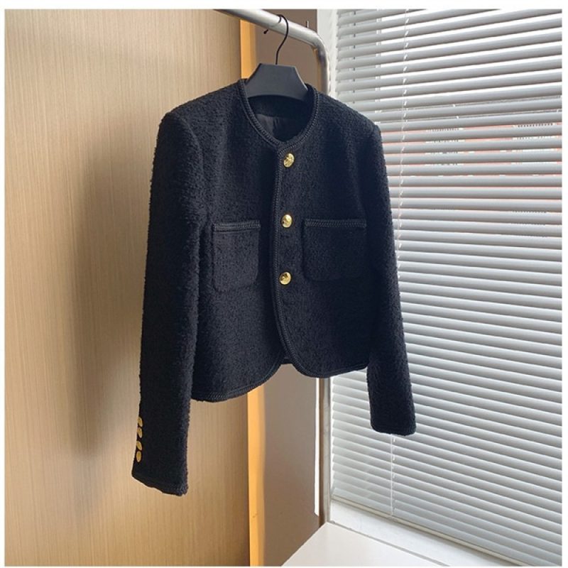 Women Tweed Elegant Coats Spring Outfits - Image 4