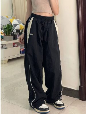 Women Casual Baggy Pants Vintage Oversized Trousers