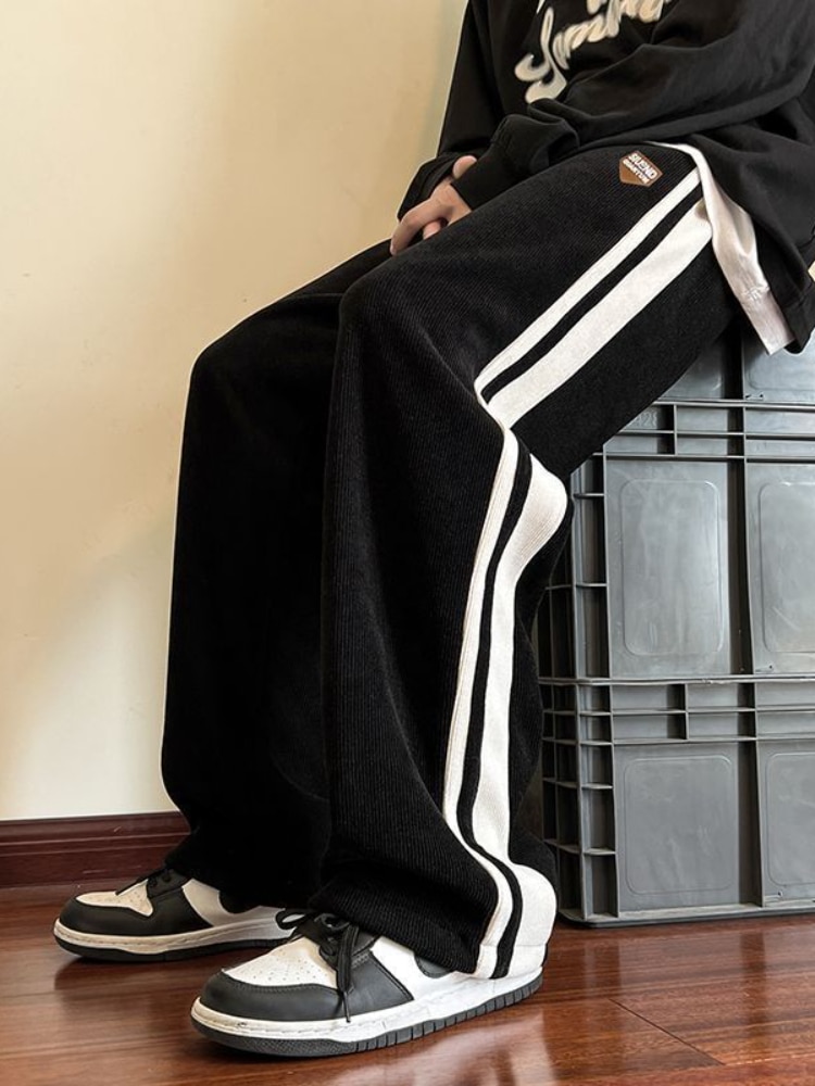 Vintage Corduroy Wide Leg Pants Women Casual Baggy Harajuku Streetwear Trousers - Image 5