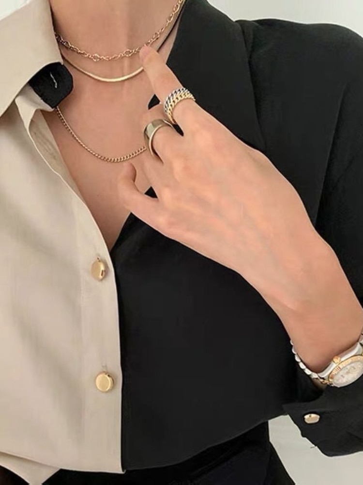Vintage Shirt Women Elegant Office Ladies Blouses Korean Style Long Sleeve Oversize - Image 3
