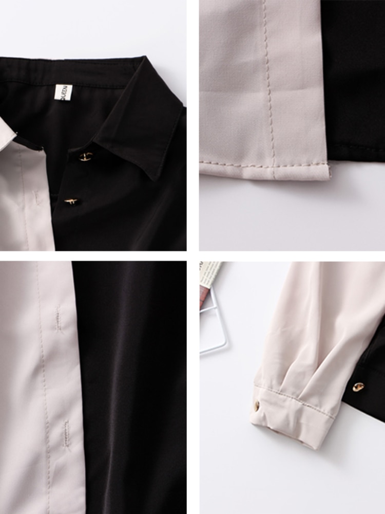 Vintage Shirt Women Elegant Office Ladies Blouses Korean Style Long Sleeve Oversize - Image 6