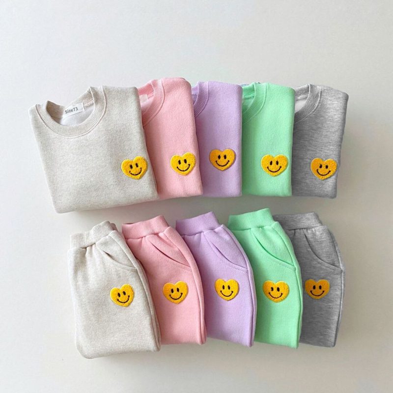 Korea Baby Boys Clothing Sets Fleece Lined Velvet Pullover Tops+ Pant Suits 2PCS - Image 4