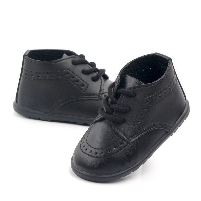 New Baby Shoes Retro Leather Boy Girl Shoes Toddler Rubber Sole Anti-slip First Walkers Newborn Infant Moccasins Baby Crib Shoes - Image 4