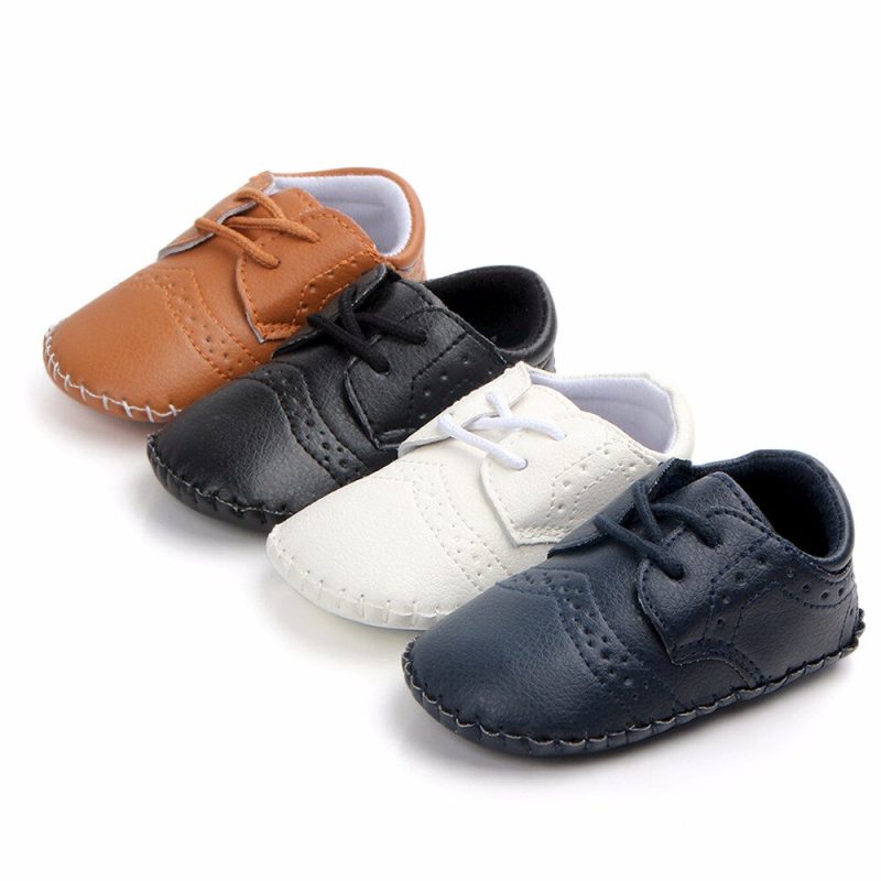 New Baby Shoes Retro Leather Boy Girl Shoes Toddler Rubber Sole Anti-slip First Walkers Newborn Infant Moccasins Baby Crib Shoes - Image 6