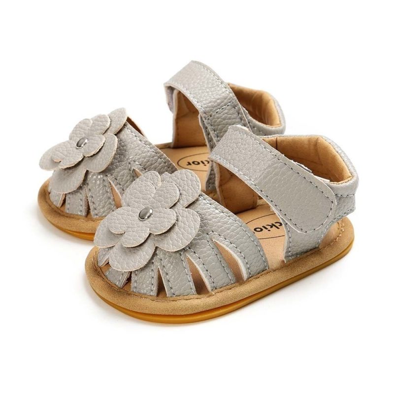 New Infant Baby Shoes Baby Boy Girl Shoes Toddler Flats Summer Sandal Flower Soft Rubber Sole Anti-Slip Crib Shoes First Walker - Image 4