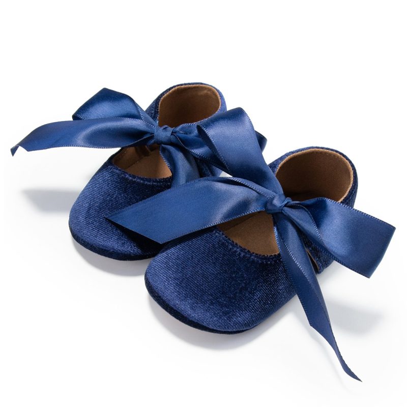 Newborn Baby Girls Shoes First Walker PU Princess Bowknot Ribbon Dress Shoes Anti-slip Rubber Sole Toddler Crib Shoe Moccasins - Image 6
