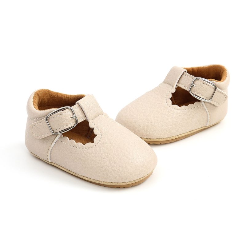 Newborn Baby Shoes Classic Stripe Leather Boy Girl Shoes Multicolor Toddler Rubber Sole Anti-slip First Walkers Infant Moccasins - Image 3