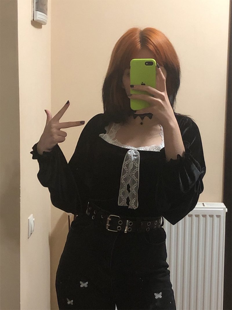Women Sexy Halter Lace Patchwork Short Blouse 2023 Spring Fashion Outfits - Image 2