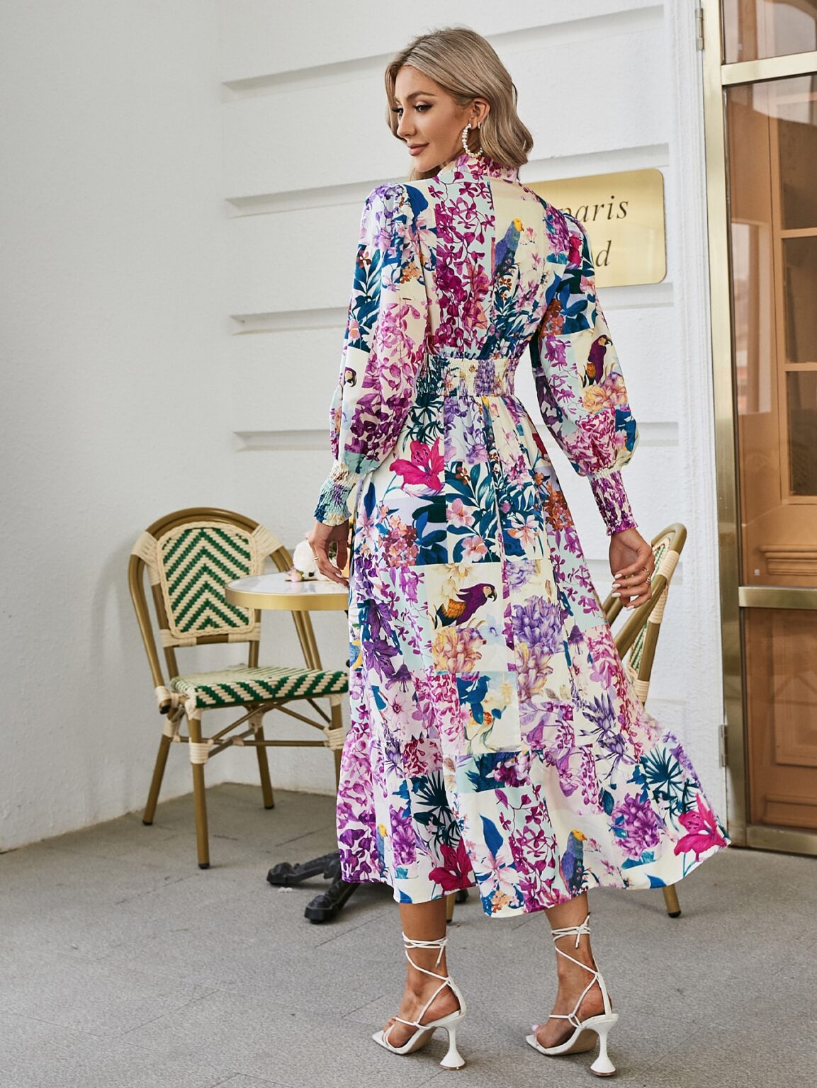 Puff Sleeve Print Women Shirt Dress Boho 2023 Summer Fashion Outfits Trends - Image 6