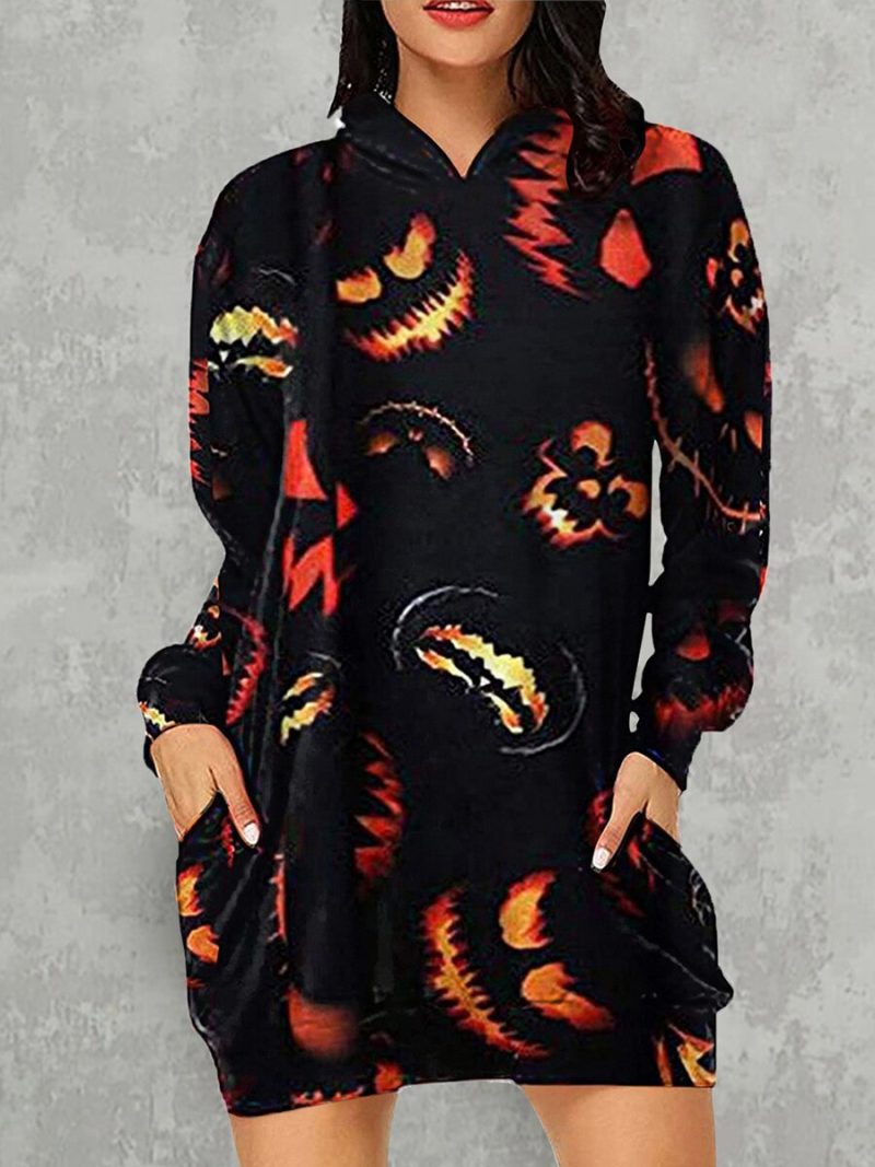 Skeleton 3D Print Hooded Women Loose Long Sleeve Pullover Autumn Streetwear Fashion Skull Cartoon Hoodies - Image 3