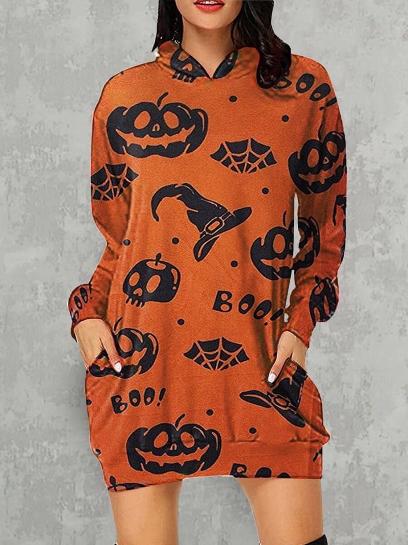 Skeleton 3D Print Hooded Women Loose Long Sleeve Pullover Autumn Streetwear Fashion Skull Cartoon Hoodies - Image 6