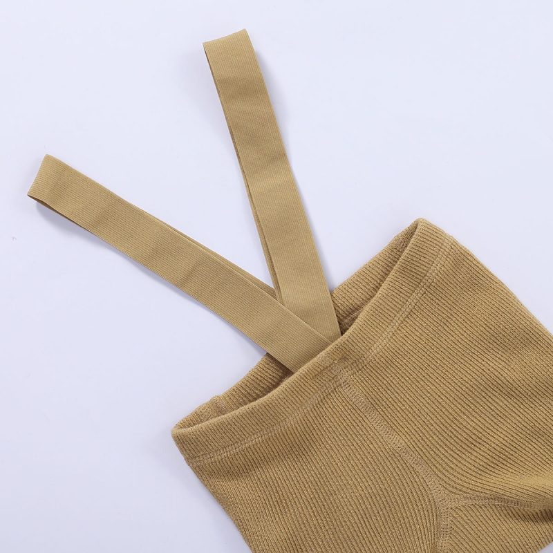 Baby Cotton Suspender Pantyhose Infants Baby High Waist Leggings - Image 4