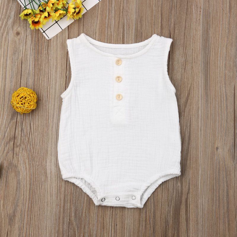 Summer Infant Baby Romper Sleeveless Jumpsuit - Image 2