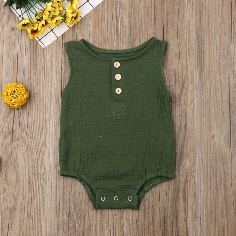 Summer Infant Baby Romper Sleeveless Jumpsuit - Image 3