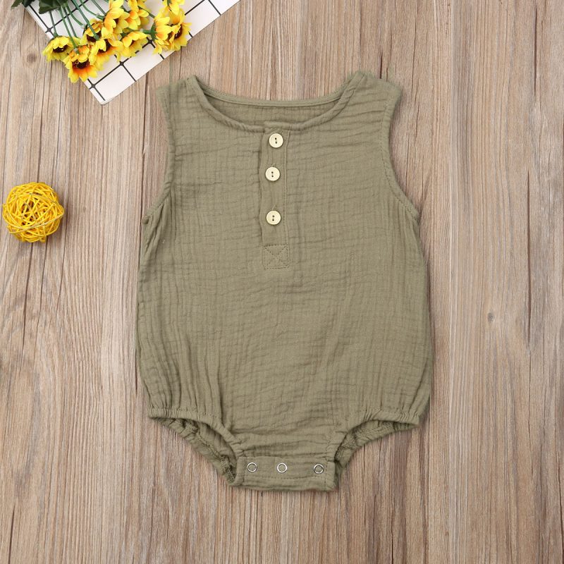 Summer Infant Baby Romper Sleeveless Jumpsuit - Image 4