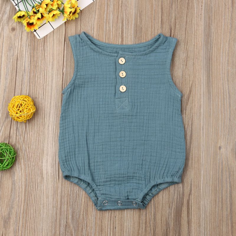 Summer Infant Baby Romper Sleeveless Jumpsuit - Image 5