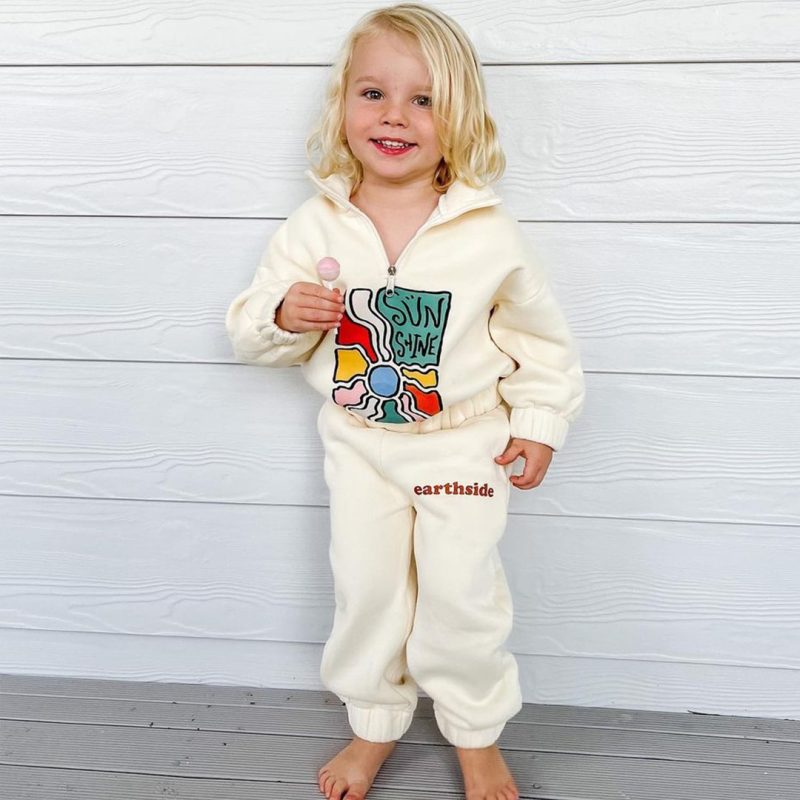 Boys Clothing Sets Thicken Half-Zip Fleece Jacket + Pant Winter - Image 3