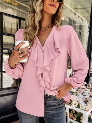 Office Long Sleeve Comfortable Shirt Spring Autumn Four Seasons Top for Women