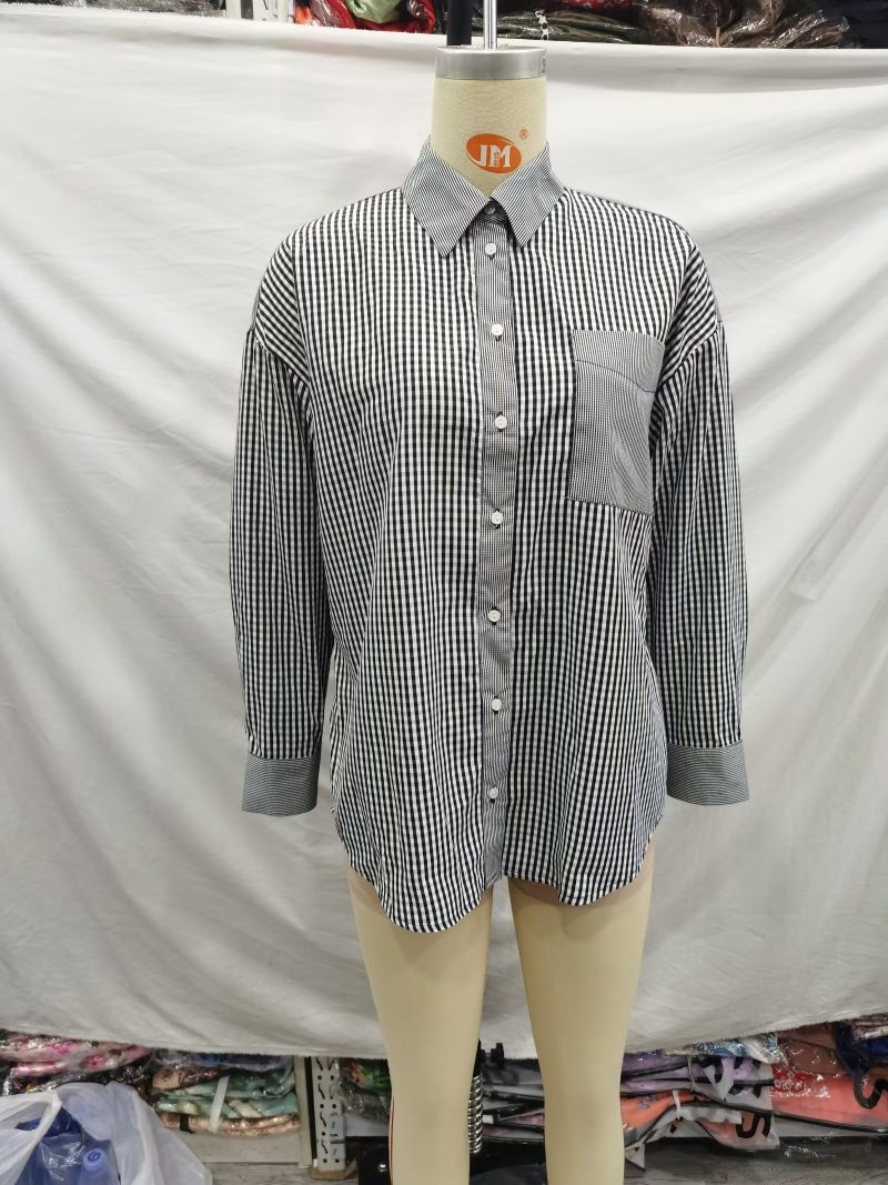 Spring Summer Artistic Vintage Vertical Stripes Cardigan Long Sleeve Shirt Loose Slimming Youthful-Looking Wild Shirt - Image 3