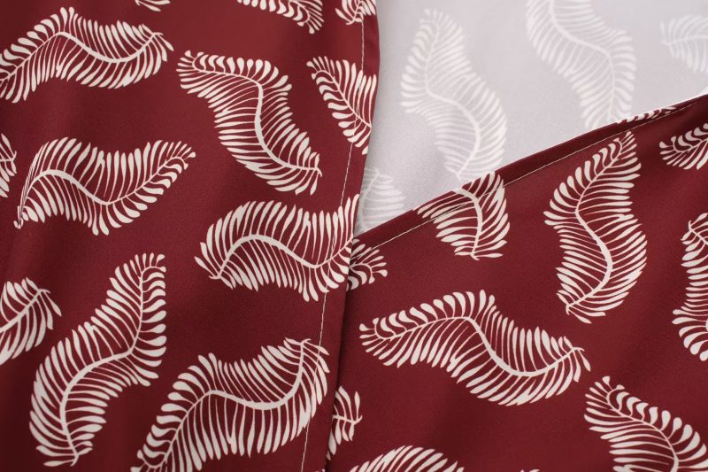 Spring Women Clothing Slimming Fashionable Pleated Print Shirt Top - Image 10