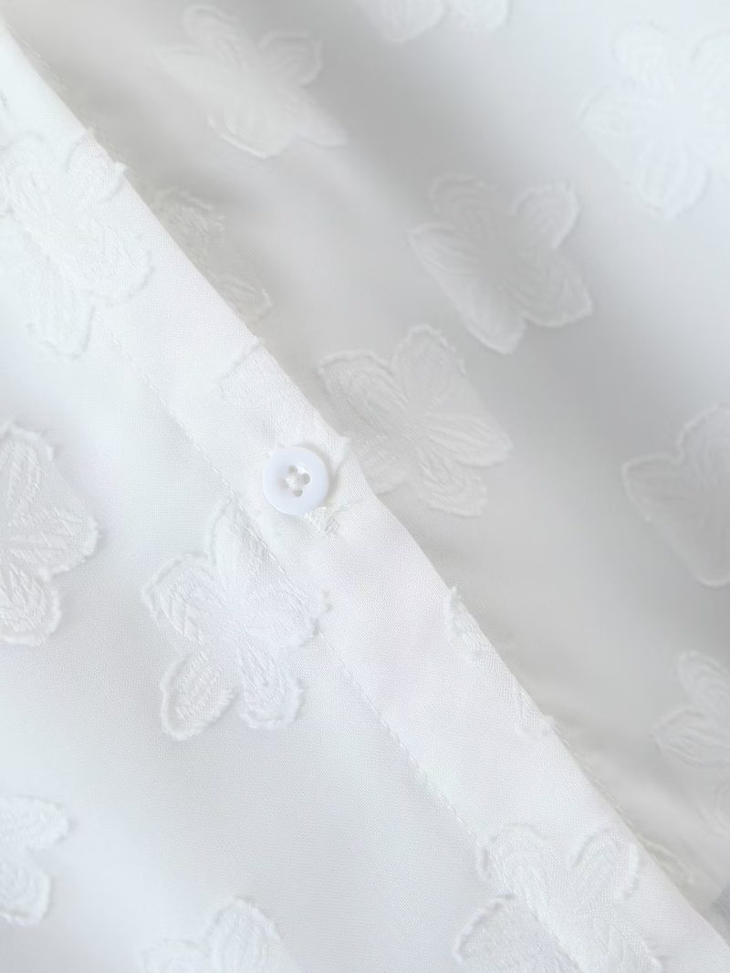 Fresh Sweet V neck Lace up Cut Floral Chiffon Shirt Vigorous Girl Blouse Spring Summer Long Sleeve Women Clothing - Image 11