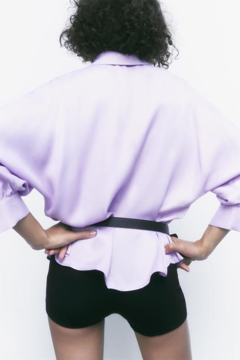 French Lightly Mature Bow Silk Satin Shirt Casual Women Clothing Early Autumn High Grade Top - Image 2