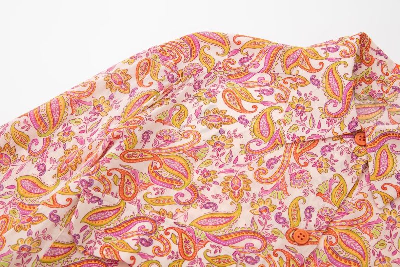 Spring Women Slimming Printed Shirt - Image 6