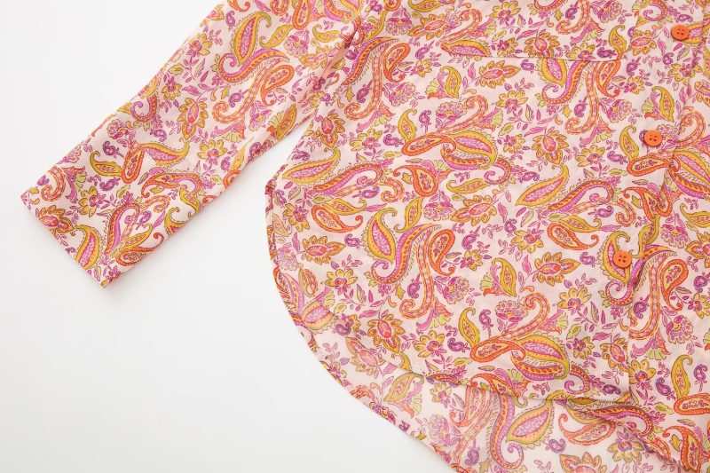 Spring Women Slimming Printed Shirt - Image 9
