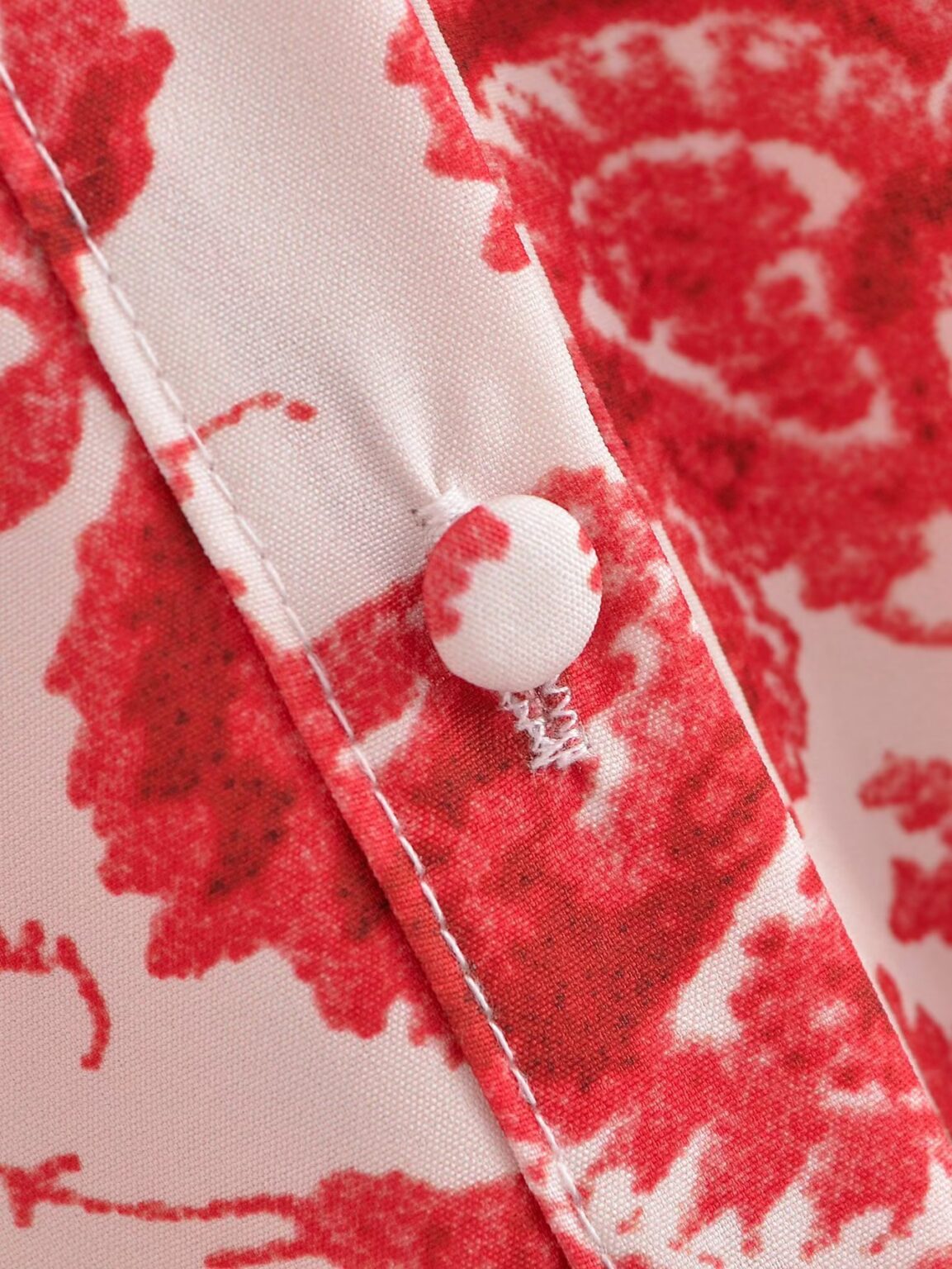 Fall Women V neck Long Sleeved Printed Dress - Image 6