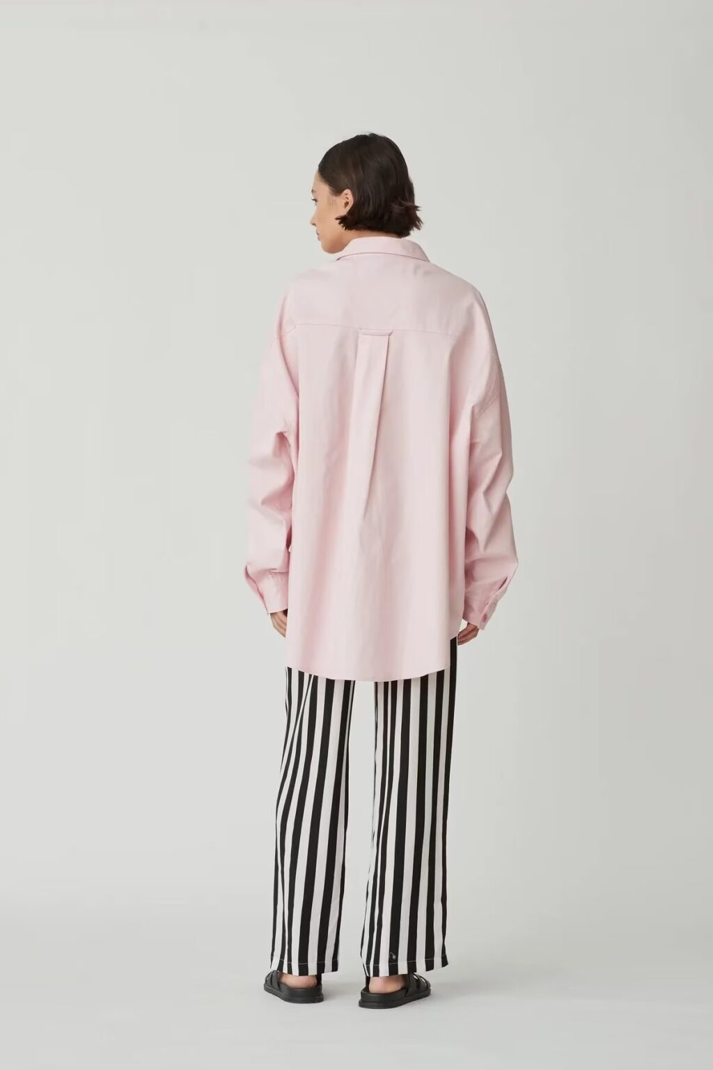 Women Clothing Mid Length Loose Shirt Spring Casual Long Sleeve Single Breasted Pocket Shirt - Image 6