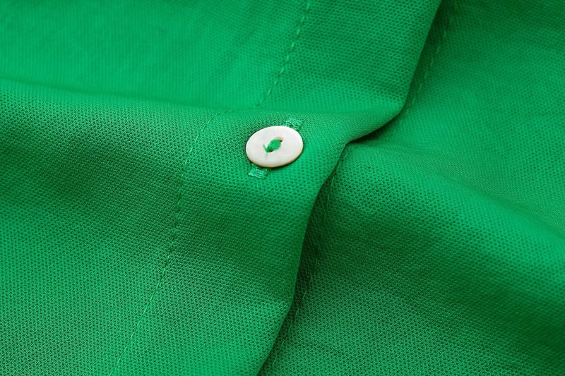 Fall Women Clothing Long Sleeved Green Drape Shirt - Image 8