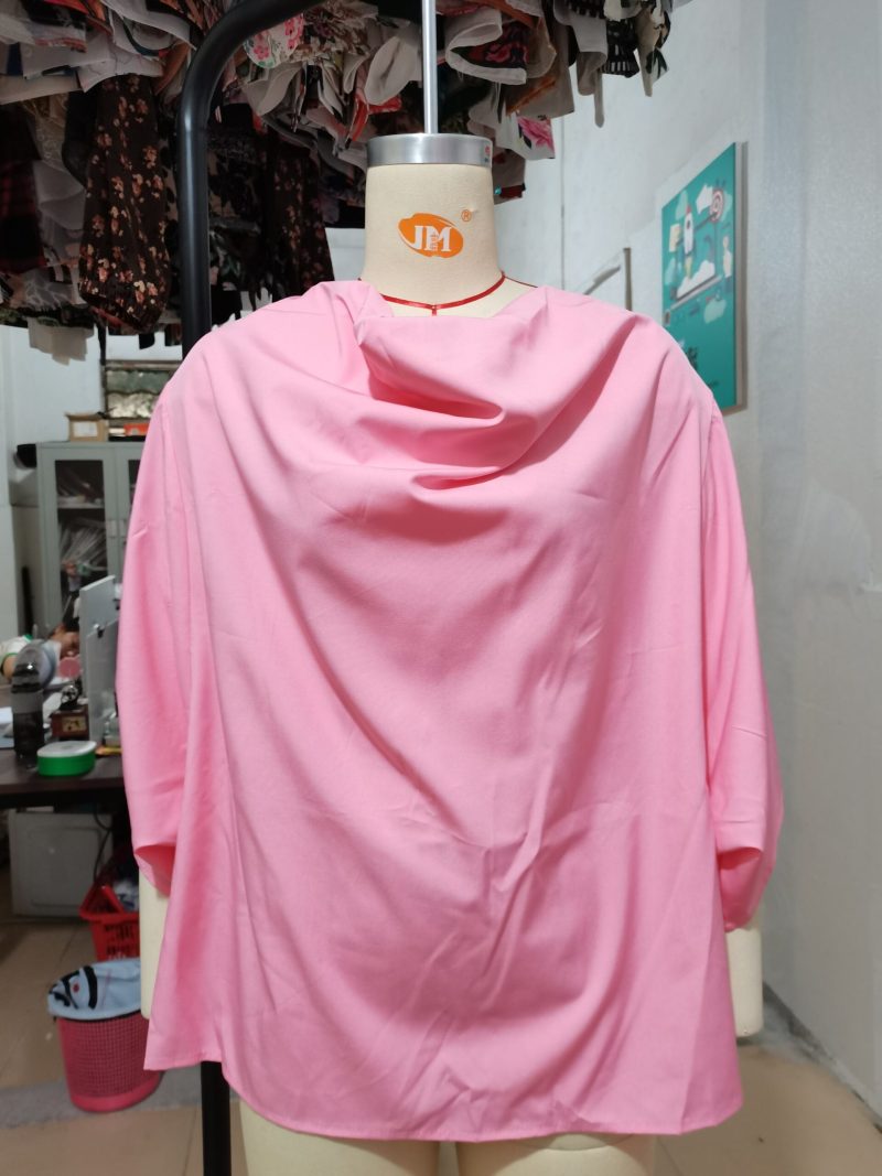 Summer Women Half Sleeve Solid Color Loose Fitting Plus Size Shirt Top Women - Image 6