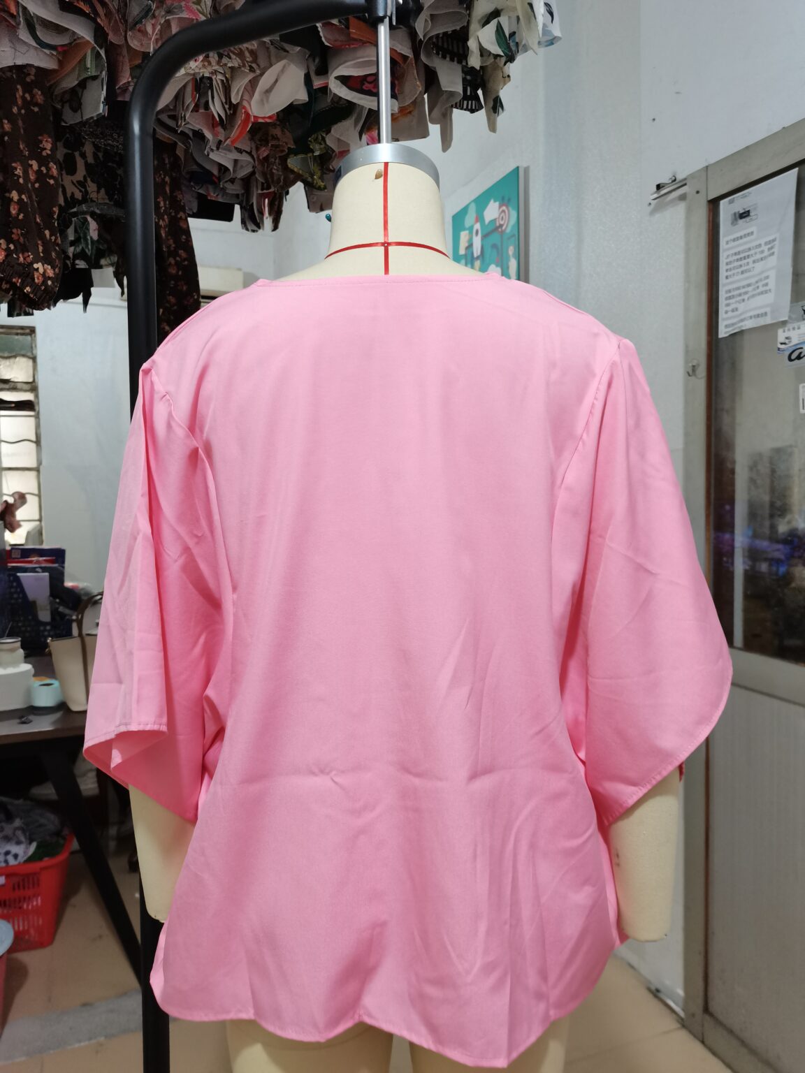 Summer Women Half Sleeve Solid Color Loose Fitting Plus Size Shirt Top Women - Image 7