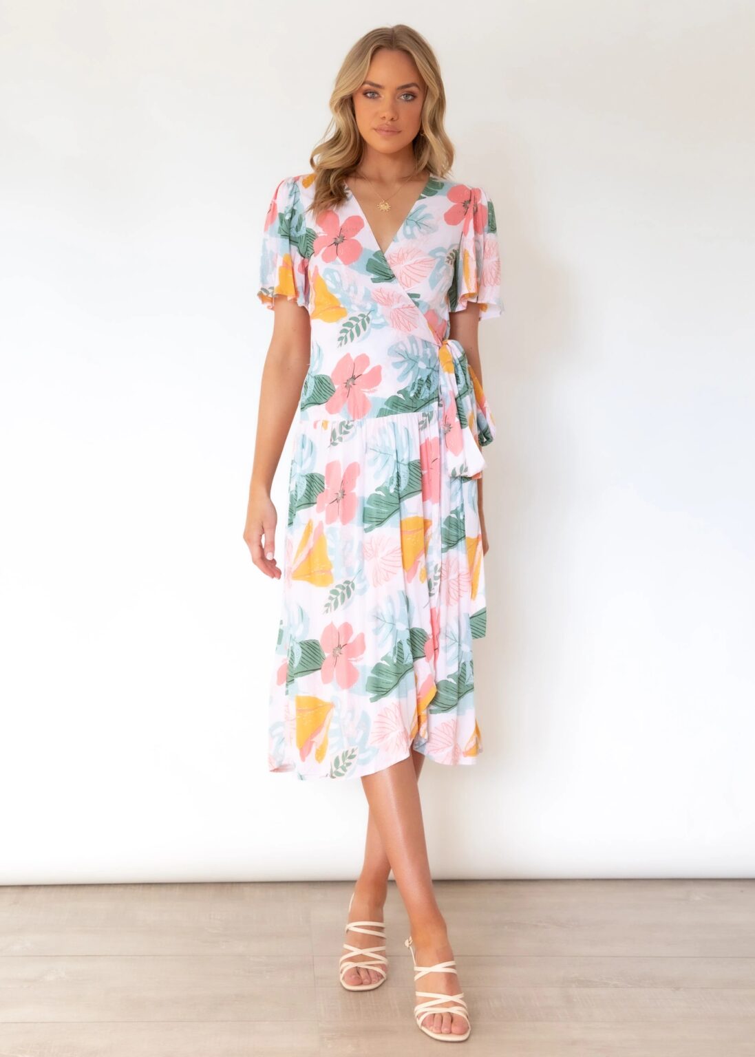 Women Summer Vacation Daily Printed V Neck Dress
