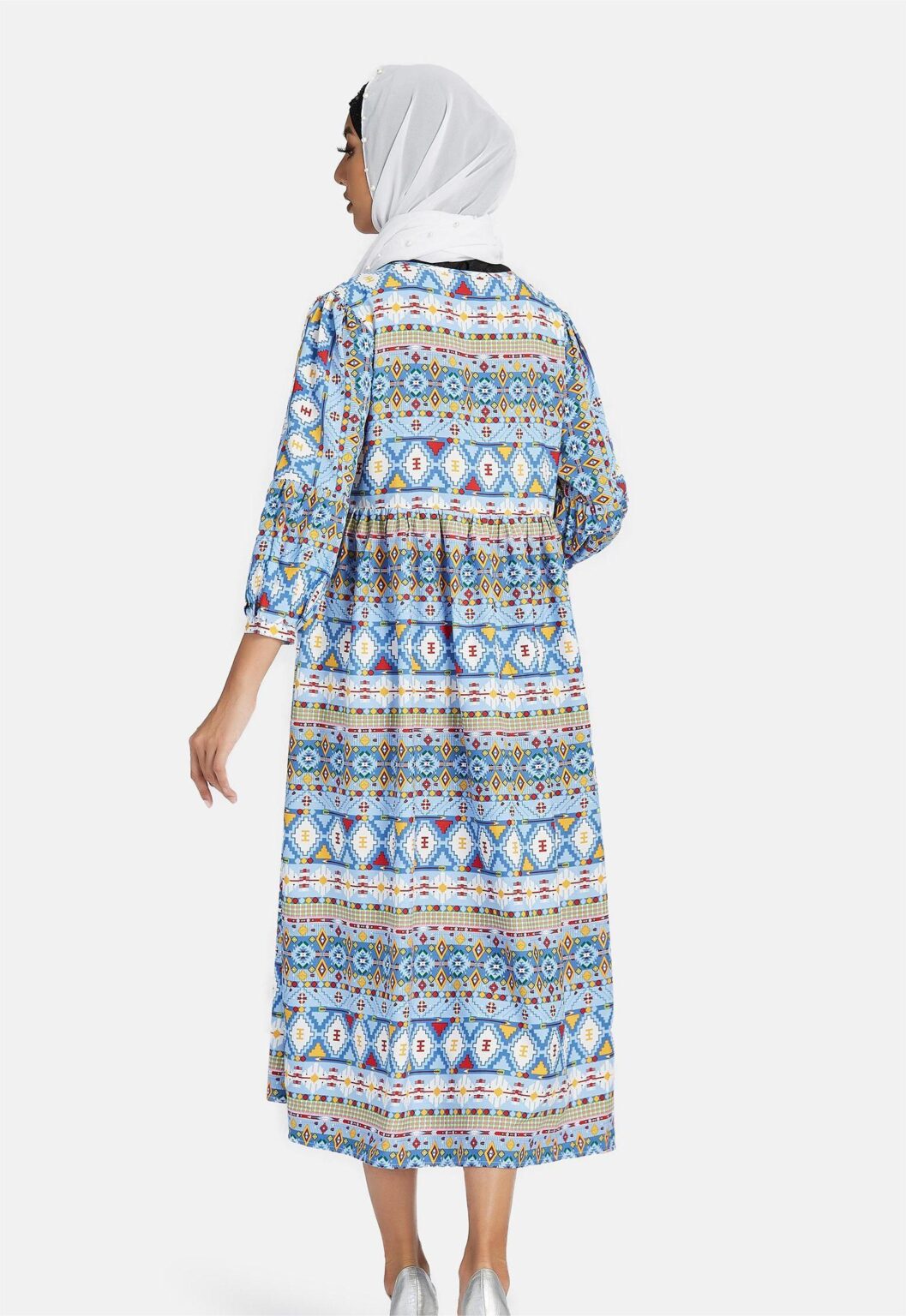 Women Clothing Spring Fall Crew Neck Vacation Elegant Daily A line Dress Maxi Dress - Image 5