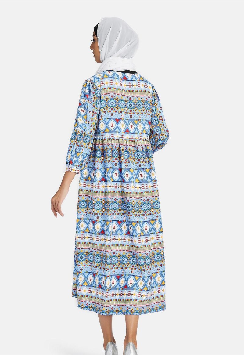 Women Clothing Spring Fall Crew Neck Vacation Elegant Daily A line Dress Maxi Dress - Image 5