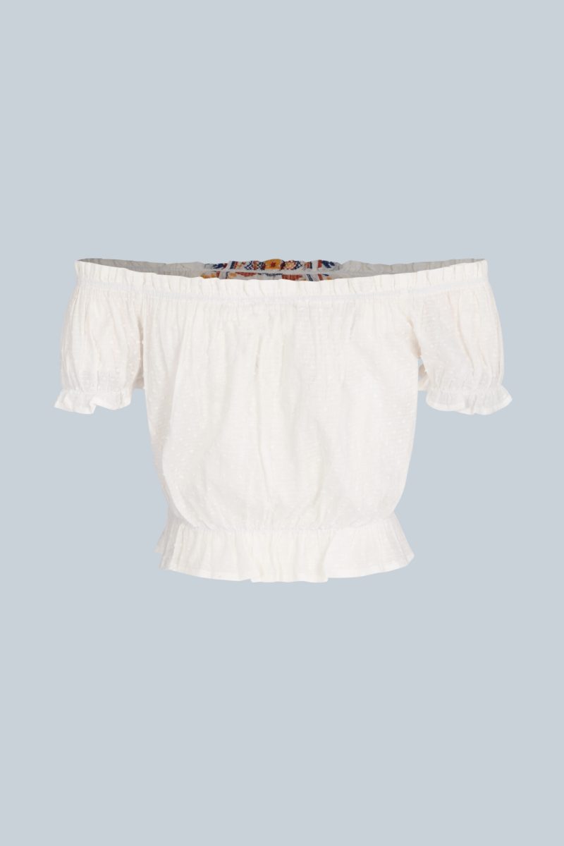 Women  New Embroidered Small Flowers Cute Flying Sleeve Short Sleeve T Shirt Nifty Lace Square Collar Slim Slim Short Jacket - Image 3