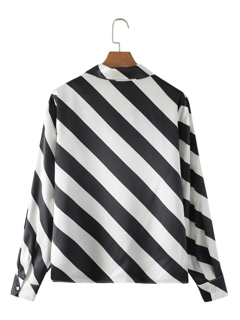 Summer Women Clothing Niche Zebra Pattern Loose Shirt - Image 2