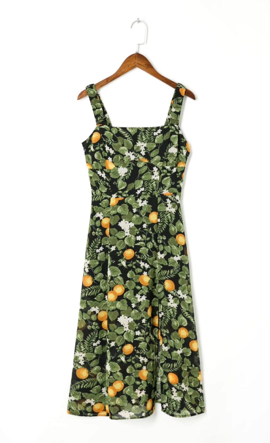 Lightly Mature Tube Top Floral Slip Dress Summer Tight Waist Seaside Holiday Split Dress - Image 2