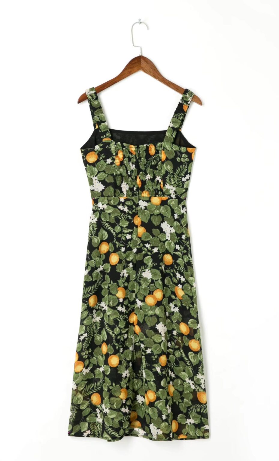 Lightly Mature Tube Top Floral Slip Dress Summer Tight Waist Seaside Holiday Split Dress - Image 3