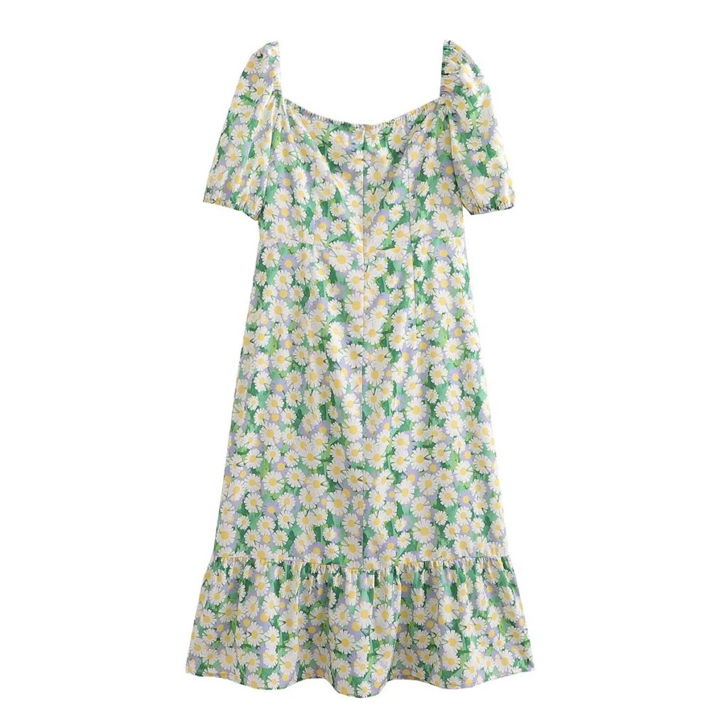 Women Summer Dress Cover Belly Slimming Fresh Conservative Spring - Image 3