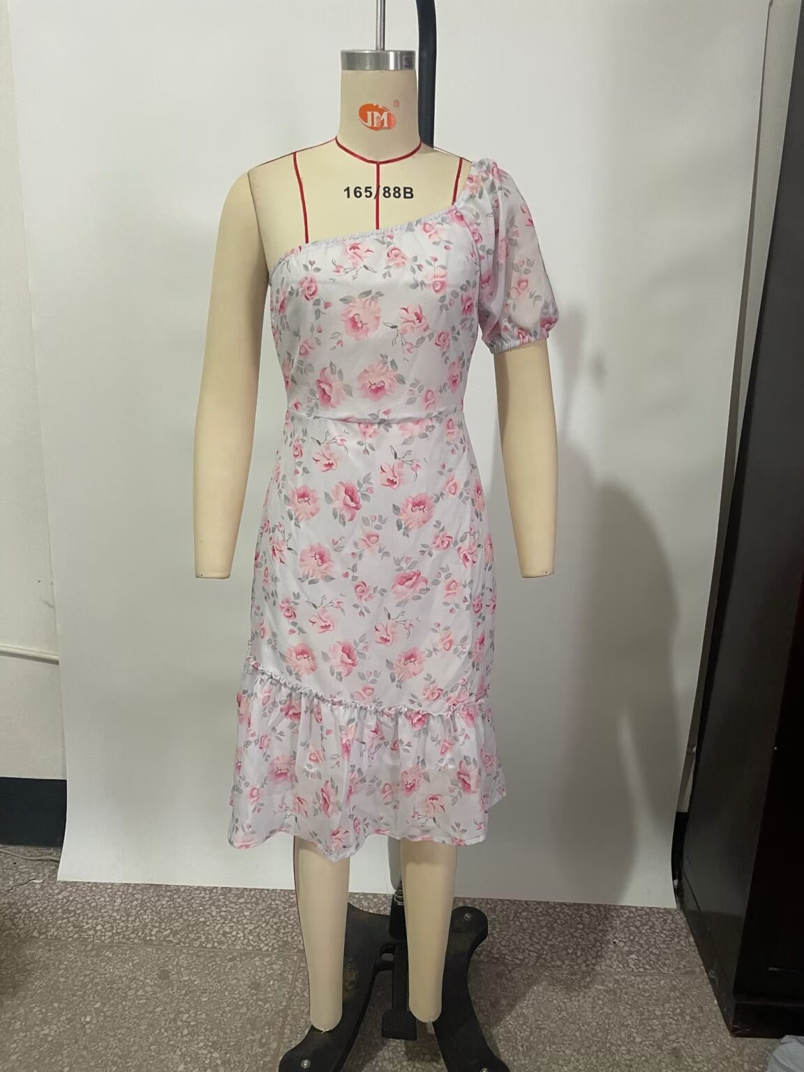 Fit Slimming Mid Length Ruffled Dress Women - Image 4