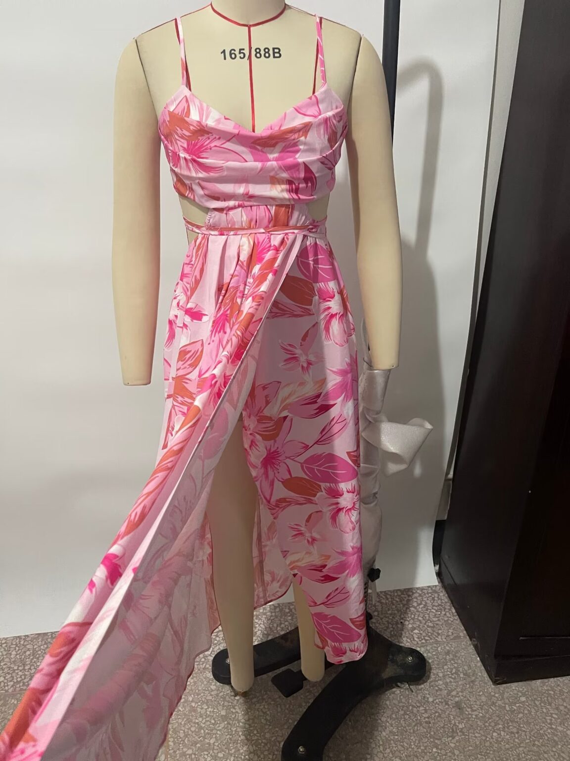 Spring Printed Sexy Split Sling Dress - Image 4