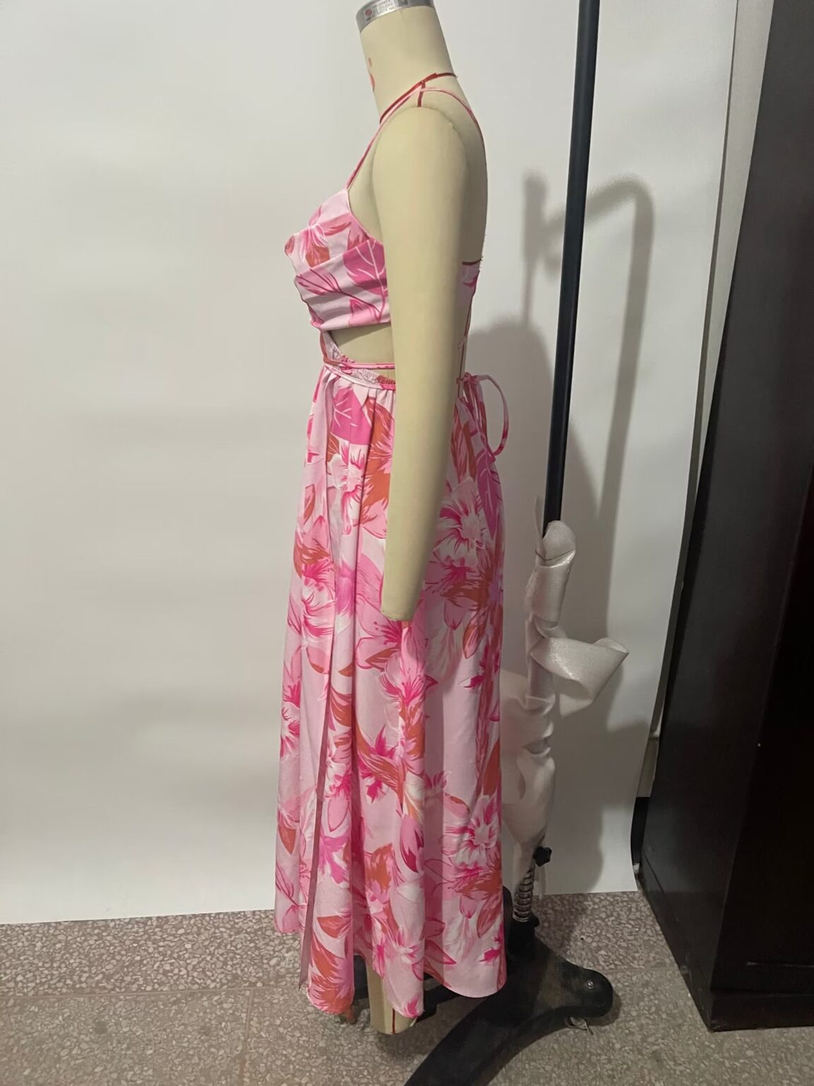 Spring Printed Sexy Split Sling Dress - Image 6