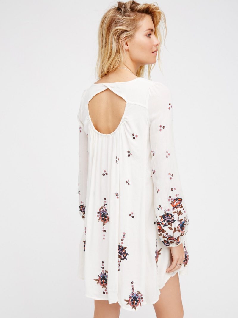 Women Spring And Summer New Delicate Loose Bohemian Embroidered Dress - Image 2